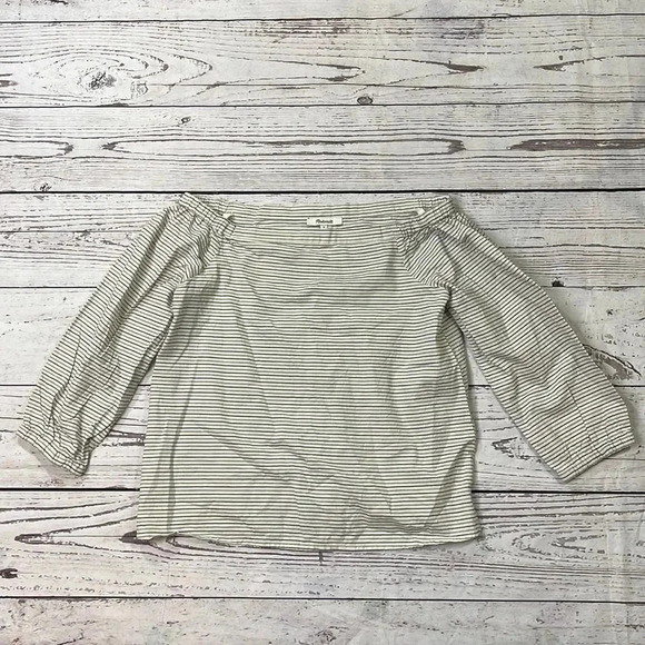Madewell Jardin Off the Shoulder Blouse Size Small - Picture 2 of 10